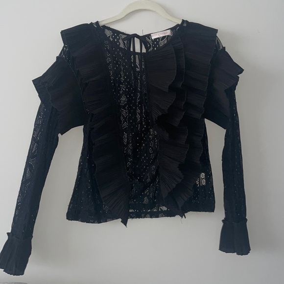 Tops - Black lace blouse